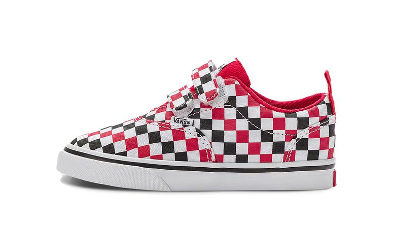 (Toddler) Vans Doheny V checkerboard 'Black White Red' VN0A4TZMRED