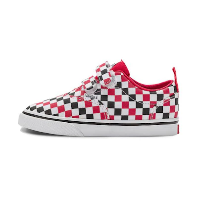(TD) Vans Doheny V checkerboard 'Black White Red'