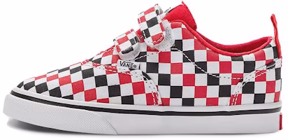 (Toddler) Vans Doheny V checkerboard 'Black White Red' VN0A4TZMRED (Toddler) Vans Doheny V checkerboard 'Black White Red' VN0A4TZMRED