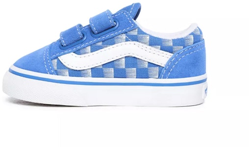 幼兒 Vans 路緣 Old Skool V 藍白棋盤格 Buy 幼兒 Vans 路緣 Old Skool V 藍白棋盤格