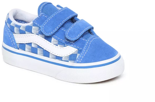 Vans Edge Old Skool V Toddles/Infants Blue/White Chess Board VN0A38JN0KK Lookbook Vans Edge Old Skool V Toddles/Infants Blue/White Chess Board VN0A38JN0KK
