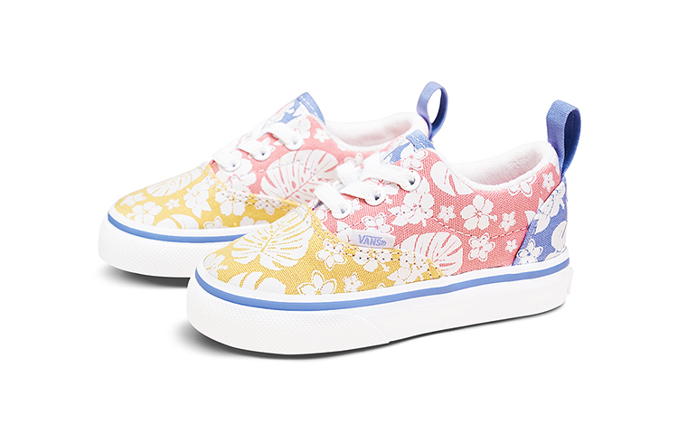 Lookbook 嬰童 Vans Era 透氣輕便耐磨 低幫休閒板鞋 粉黃藍