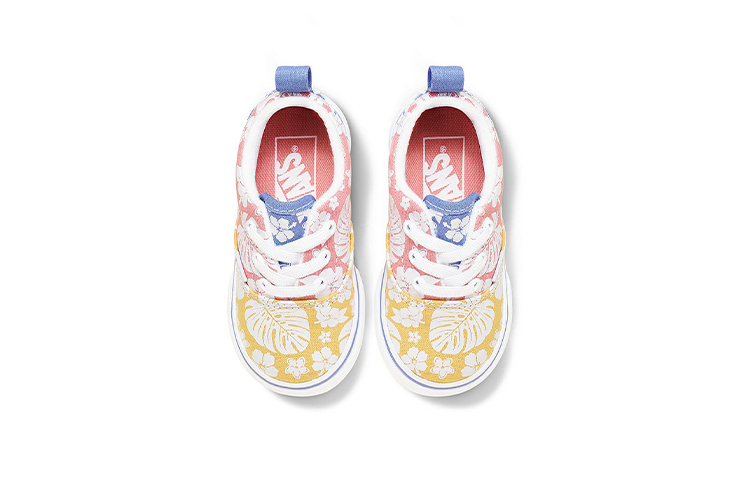 Shop 嬰童 Vans Era 透氣輕便耐磨 低幫休閒板鞋 粉黃藍