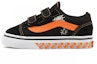 Buy (TD) Kasut Rendah Vans Glow Checkerboard Velcro Old Skool Hitam/Jingga VN000D3Y8BF