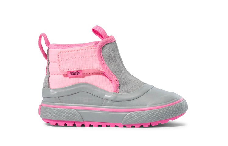 Order (TD) ヴァンズ ハイカットスニーカー グレー/ピンク VN0A5HZ46HX