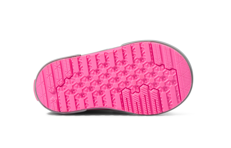 Shop (TD) ヴァンズ ハイカットスニーカー グレー/ピンク VN0A5HZ46HX