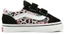 (TD) Vans Leopard Floral Old Skool Low-Top Sneakers Hitam VN000D3Y7TJ