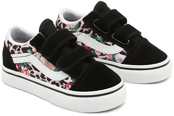 (Toddler) Vans Leopard Floral Old Skool Low-Top Sneakers Black VN000D3Y7TJ Lookbook (Toddler) Vans Leopard Floral Old Skool Low-Top Sneakers Black VN000D3Y7TJ