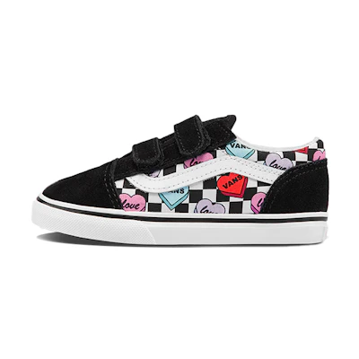 (TD) Vans Old Skool Sneakers Black/White/Red