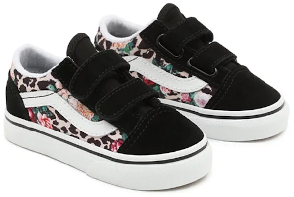 (Toddler) Vans Leopard Floral Old Skool Low-Top Sneakers Black VN000D3Y7TJ Lookbook (Toddler) Vans Leopard Floral Old Skool Low-Top Sneakers Black VN000D3Y7TJ