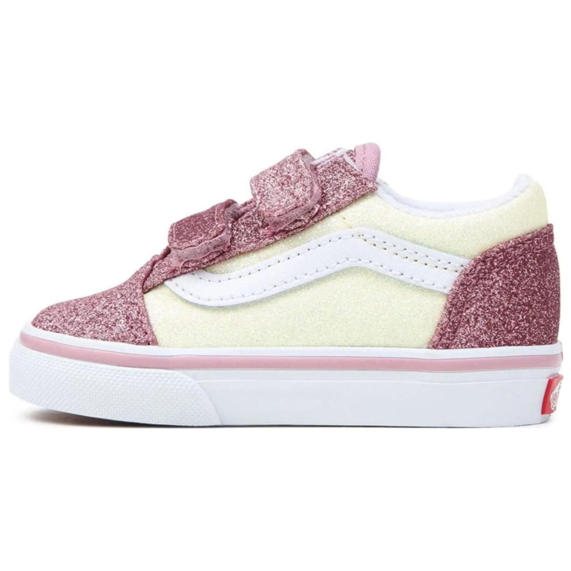 Buy (TD) ヴァンズ オールドスクール オフホワイトピンク (Vanz Ōrudosukūru Ofuhowaito Pinku) VN0A4VJJ0FU