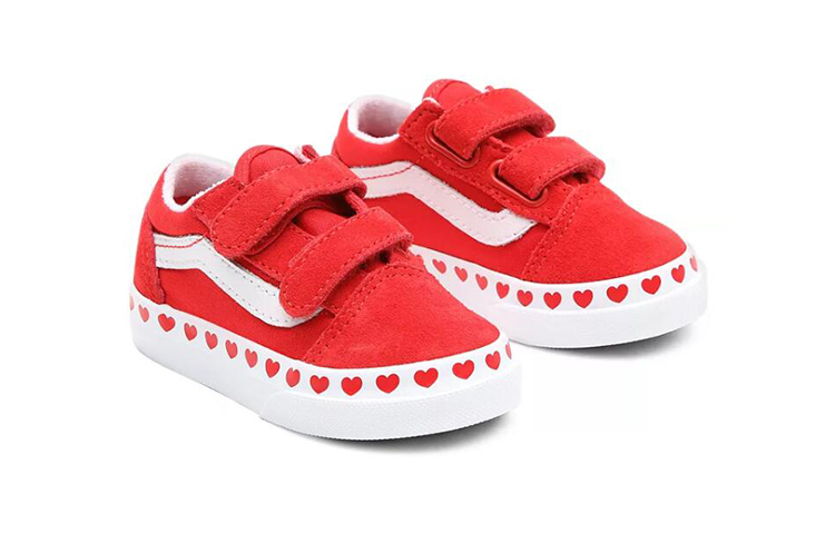 Shop (TD) Vans Old Skool 'Rojo Blanco' VN0A38JN30V