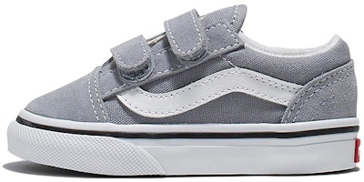 (Toddler) Vans Old Skool Hook And Loop 'Grey White' VN0A4VJJBM7 (Toddler) Vans Old Skool Hook And Loop 'Grey White' VN0A4VJJBM7
