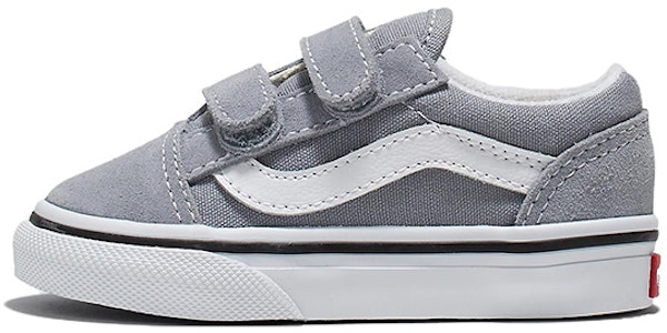 (TD) Vans Old Skool Hook And Loop 'Gris Blanco' VN0A4VJJBM7 Buy (TD) Vans Old Skool Hook And Loop 'Gris Blanco' VN0A4VJJBM7