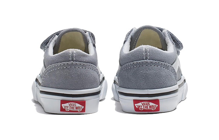 Lookbook (TD) Vans Old Skool Hook And Loop 'Gris Blanco' VN0A4VJJBM7