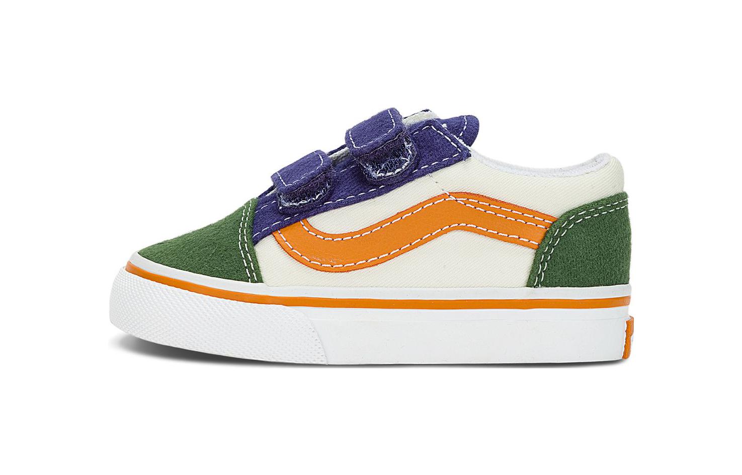 Buy (TD) ヴァンズ オールドスクール V2 ツートン (白/マルチ) VN0A38JN6GL