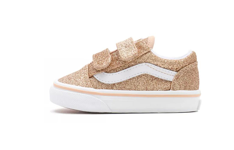 (Toddler) Vans Old Skool V &#x27;Amberlight Glitter&#x27; VN000D3Y9AE