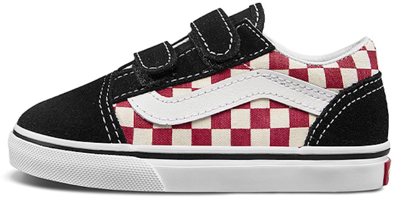 (Toddler) Vans Old Skool V 'Checkerboard - Black Red' VN0A344K35U Buy (Toddler) Vans Old Skool V 'Checkerboard - Black Red' VN0A344K35U