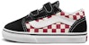 (TD) Vans Old Skool V 'Checkerboard - Hitam Merah' VN0A344K35U