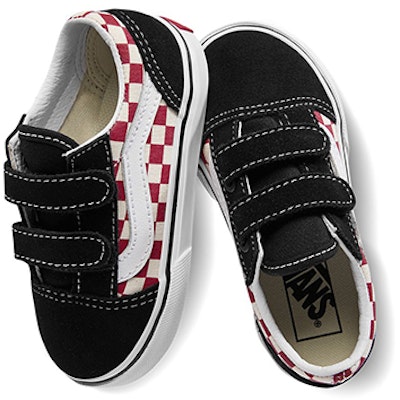 (Toddler) Vans Old Skool V 'Checkerboard - Black Red' VN0A344K35U Shop (Toddler) Vans Old Skool V 'Checkerboard - Black Red' VN0A344K35U