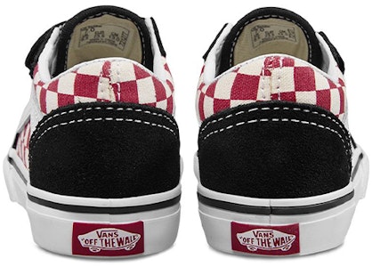 (TD) Vans Old Skool V 'Checkerboard - Hitam Merah' VN0A344K35U Purchase (TD) Vans Old Skool V 'Checkerboard - Hitam Merah' VN0A344K35U