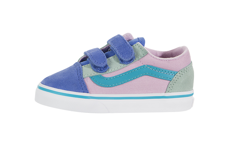 (Toddler) Vans Old Skool V 'Color Block - Lilac Snow Ultramarine' VN0A38JNT2Y