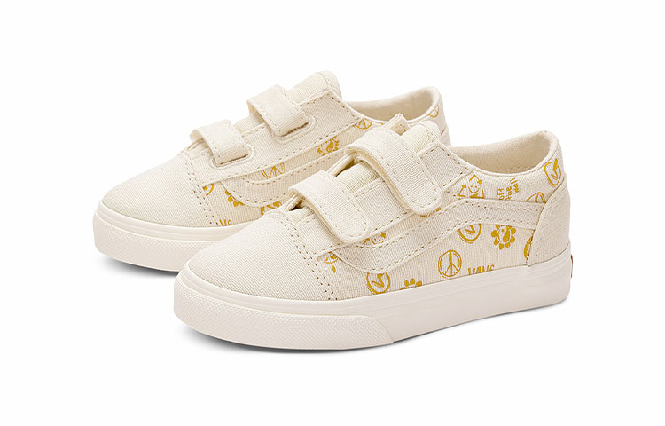 Order 嬰童 Vans Old Skool V 低筒休閒板鞋 米黃色