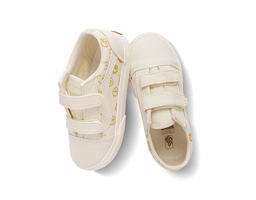 嬰童 Vans Old Skool V 低筒休閒板鞋 米黃色 Shop 嬰童 Vans Old Skool V 低筒休閒板鞋 米黃色