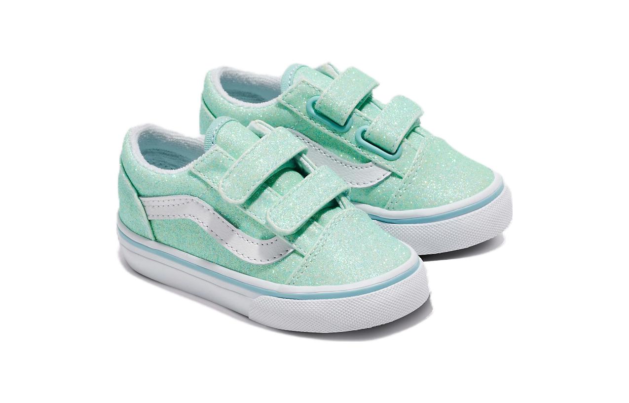 Order 嬰童 Vans Old Skool V 耐磨透氣 低幫 學步鞋 綠白