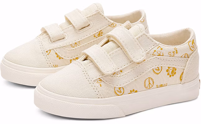 (TD) Vans Old Skool V 'Kuning Krim' VN0A4VJJF3X Order (TD) Vans Old Skool V 'Kuning Krim' VN0A4VJJF3X