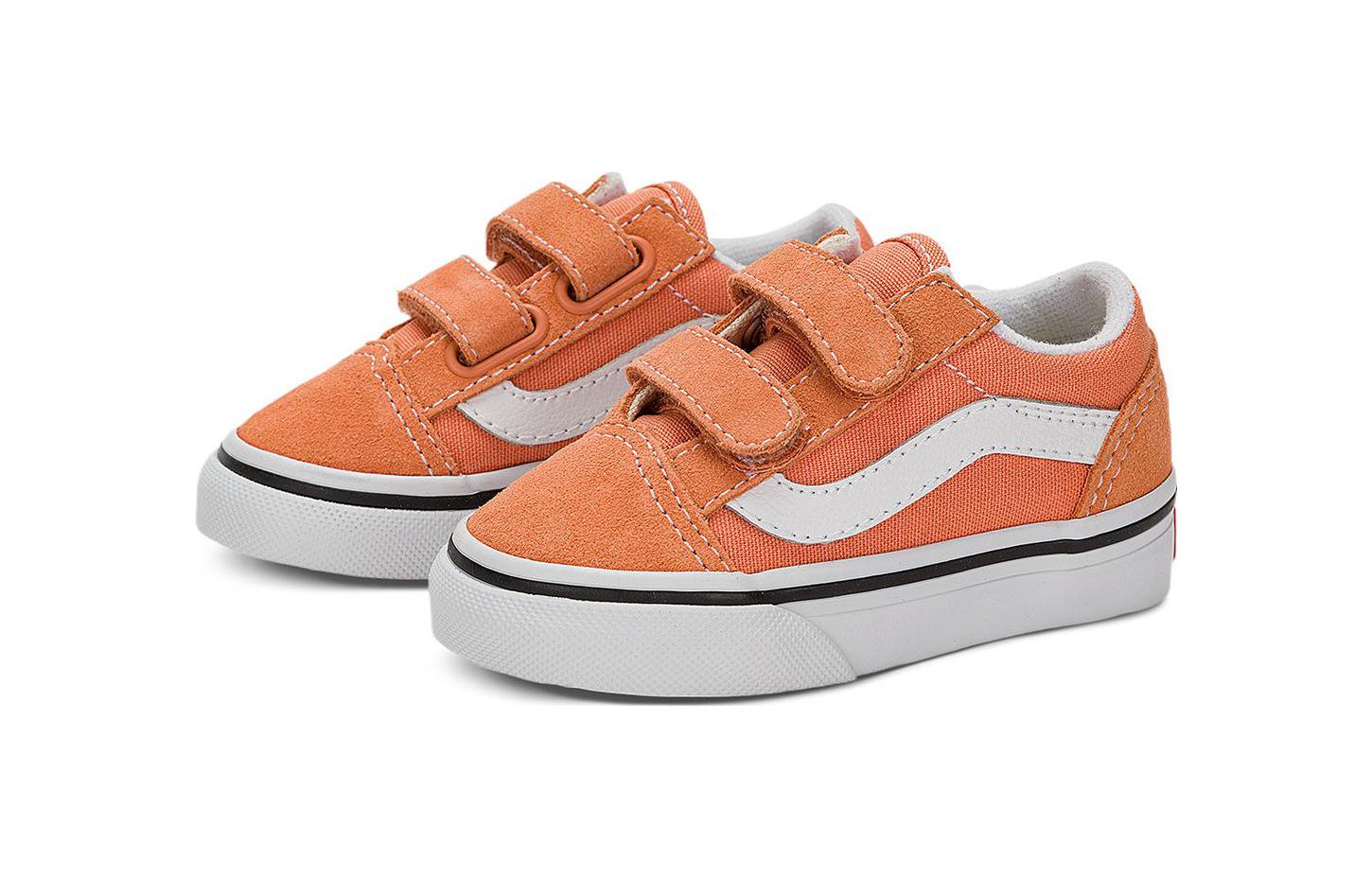 Order 嬰童 Vans Old Skool 運動 防滑支撐 低幫 學步鞋 橙色