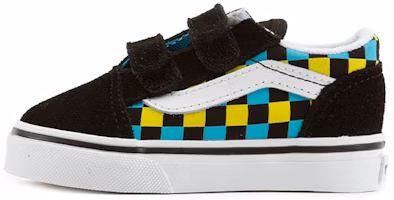 (Toddler) Vans Old Skool V 'Neon Glow Checkerboard' VN0A38JN30M (Toddler) Vans Old Skool V 'Neon Glow Checkerboard' VN0A38JN30M