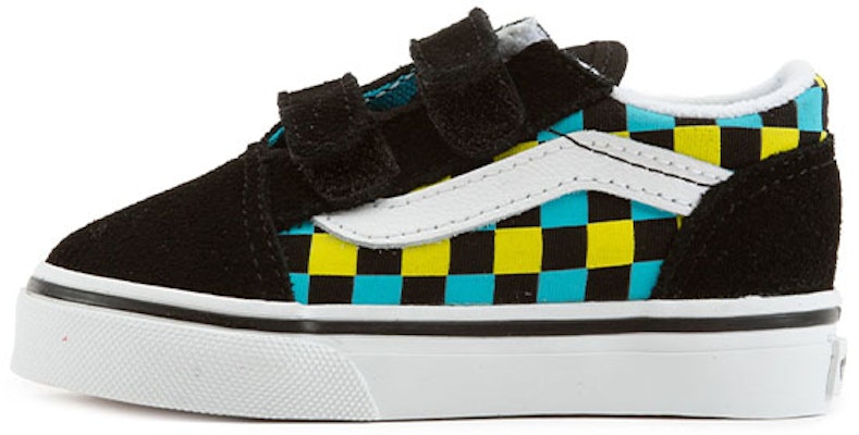 (Toddler) Vans Old Skool V 'Neon Glow Checkerboard' VN0A38JN30M Buy (Toddler) Vans Old Skool V 'Neon Glow Checkerboard' VN0A38JN30M