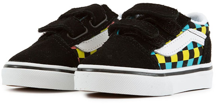 (TD) Vans Old Skool V '霓虹方格棋盘' VN0A38JN30M Lookbook (TD) Vans Old Skool V '霓虹方格棋盘' VN0A38JN30M