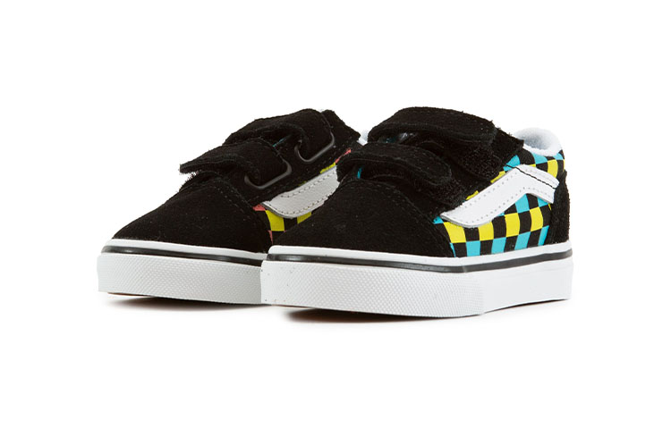 Lookbook (幼童) Vans Old Skool V '霓虹光棋盤格' VN0A38JN30M