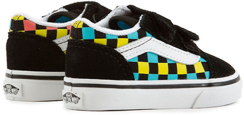 (TD) Vans Old Skool V '霓虹方格棋盘' VN0A38JN30M Shop (TD) Vans Old Skool V '霓虹方格棋盘' VN0A38JN30M