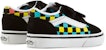 (TD) Vans Old Skool V 'Neon Glow Checkerboard' Lelaki Wanita Sneakers VN0A38JN30M