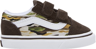 (Toddler) Vans Old Skool V 'Painted Camo Brown' VN0009RCBF0 (Toddler) Vans Old Skool V 'Painted Camo Brown' VN0009RCBF0