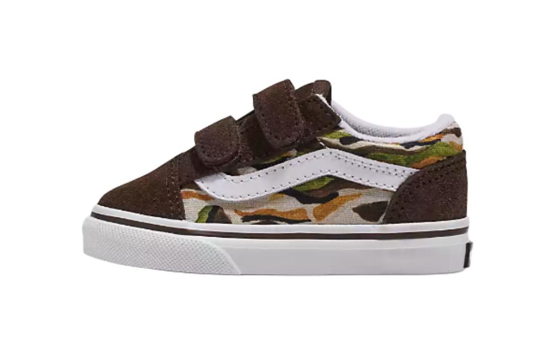 (Toddler) Vans Old Skool V 'Painted Camo Brown' VN0009RCBF0