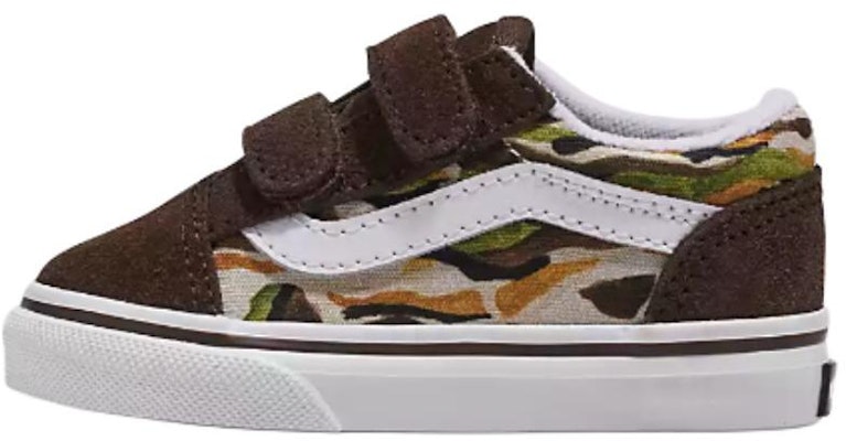 (Toddler) Vans Old Skool V 'Painted Camo Brown' VN0009RCBF0 Buy (Toddler) Vans Old Skool V 'Painted Camo Brown' VN0009RCBF0