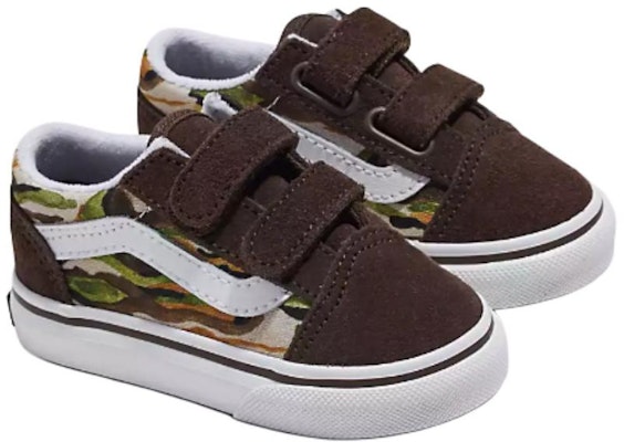 (Toddler) Vans Old Skool V 'Painted Camo Brown' VN0009RCBF0 Order (Toddler) Vans Old Skool V 'Painted Camo Brown' VN0009RCBF0