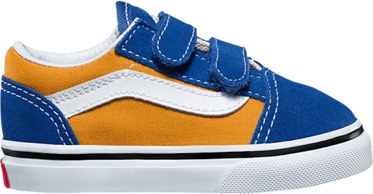 (Toddler) Vans Old Skool V 'Pop - Blue Gold' VN0A344KQ1B Buy (Toddler) Vans Old Skool V 'Pop - Blue Gold' VN0A344KQ1B