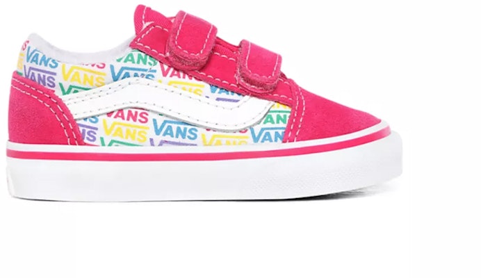 Vans Rainbow Vans Old Skool V Toddles/Infants Pink VN0A38JN0GW Order Vans Rainbow Vans Old Skool V Toddles/Infants Pink VN0A38JN0GW