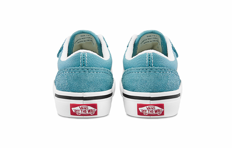 Shop 嬰童 Vans Old Skool V 魔術貼 透氣輕便耐磨 低幫休閒板鞋 綠色