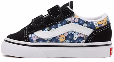 Vans Floral Old Skool Velcro 'Black Blue' VN000D3YFF1 Vans Floral Old Skool Velcro 'Black Blue' VN000D3YFF1