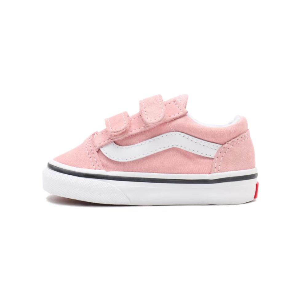 (Toddler) Vans Old Skool Velcro 'Powder Pink' VN000D3Y9AL