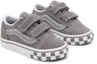 Lookbook Vans Reflective Sidestripe Old Skool Velcro 'Kelabu Putih' VN000D3YAC1