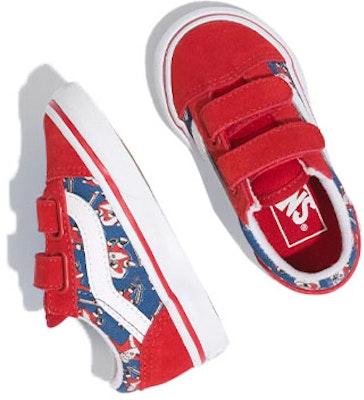 Vans Santa Shreds Old Skool Velcro 'Red Blue' VN000D3Y8BI Order Vans Santa Shreds Old Skool Velcro 'Red Blue' VN000D3Y8BI
