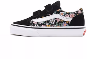 (Toddler) Vans Old Skool Velcro Printing Black VN0A4BUV99D (Toddler) Vans Old Skool Velcro Printing Black VN0A4BUV99D