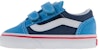 (TD) Kasut Velcro Vans Old Skool 'Biru Putih' VN0A344K-MMR